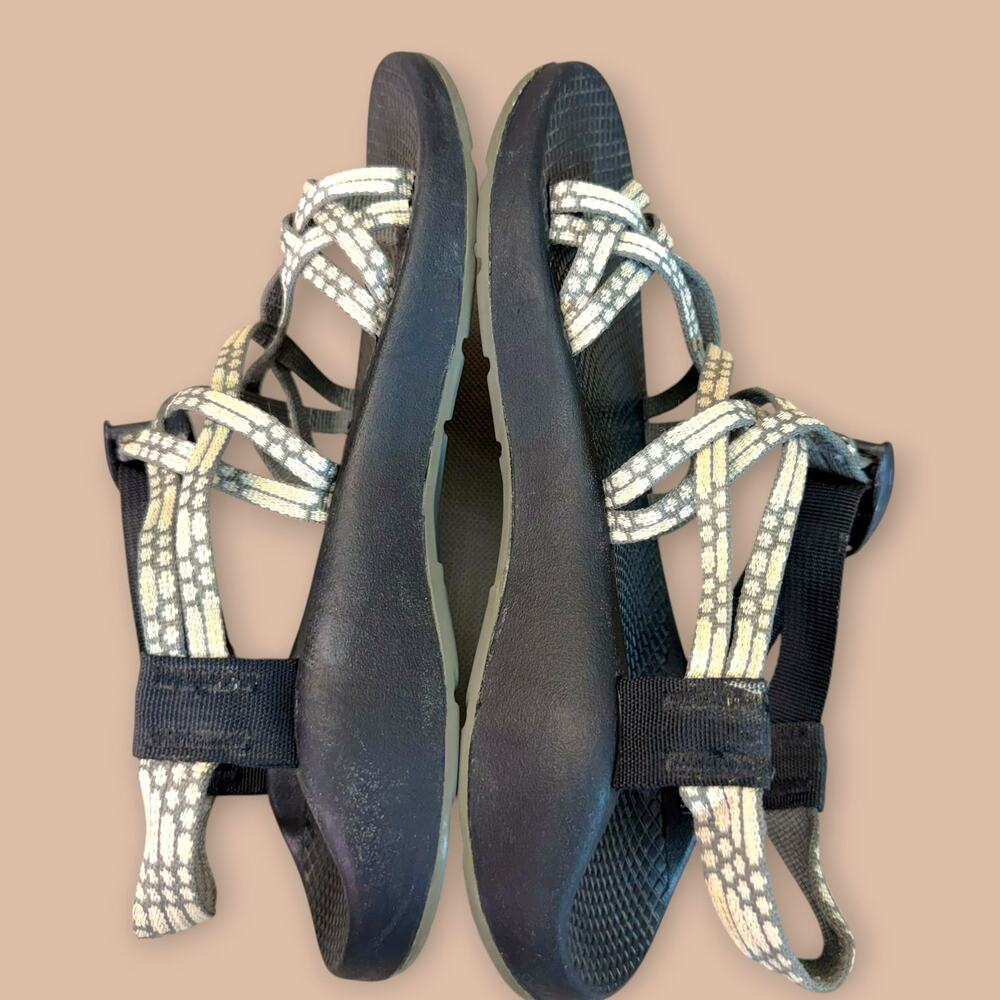 Chaco Vibram Performance Sports Dual Straps Sandals Women Size 9 Light Beam Gray - Picture 4 of 9